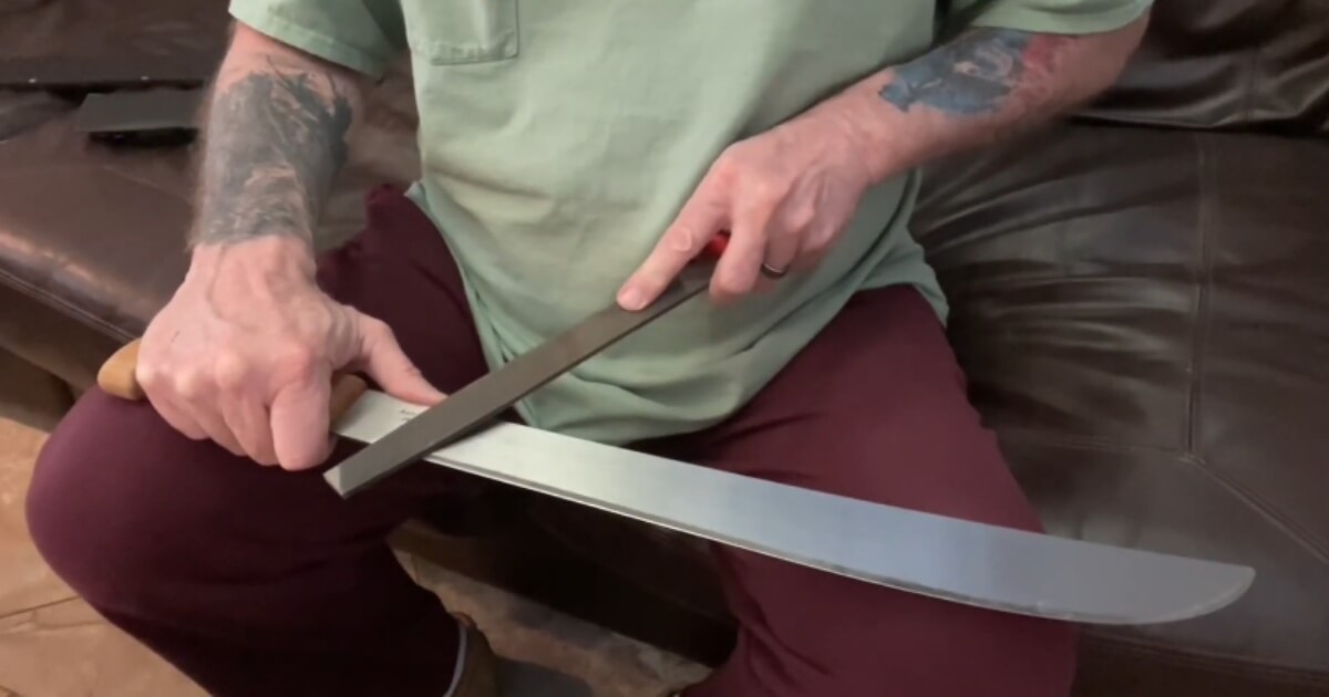 How to Sharpen a Machete With a File