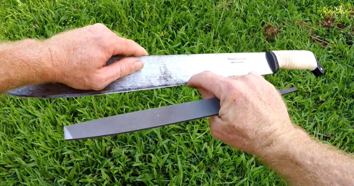 How to Sharpen a Machete With a File